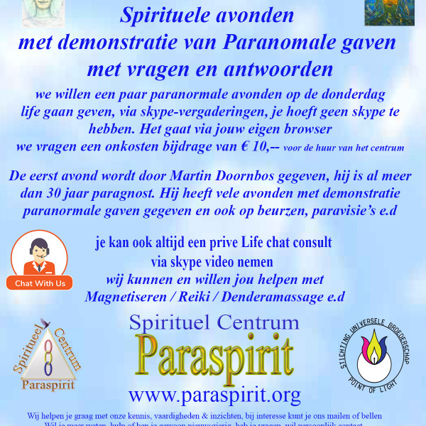 Live Paranomaleavond Live Paranomaleavond